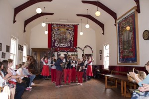 Dancing in Beamish Museum pit village hall